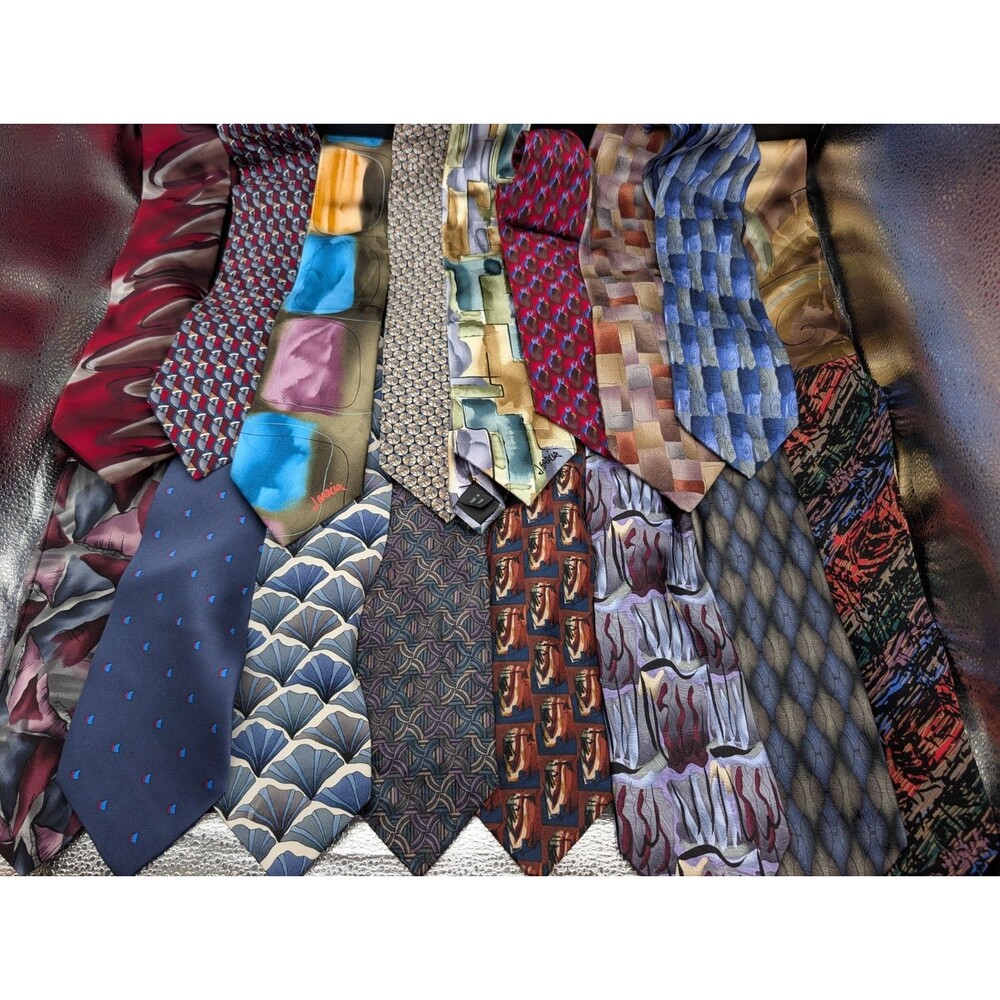 Lot 17 Pc J Jerry Garcia Men’s Silk Neckties Multicolor Vintage Modern Tie